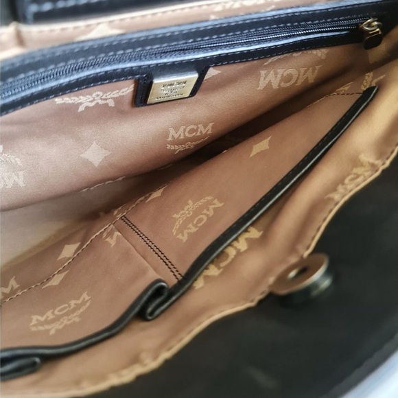 MCM Black Quilted Shoulder Bag - Picture 7 of 10